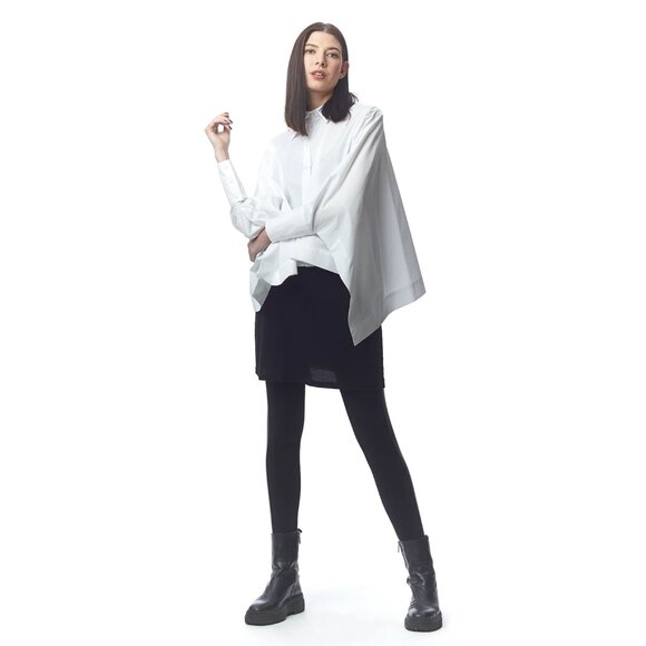 Lauren Bagliore Oversize White Shirt, size Small - Picture 9 of 10